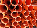 Solid Straights 4m - Electrical Conduit (Orange)